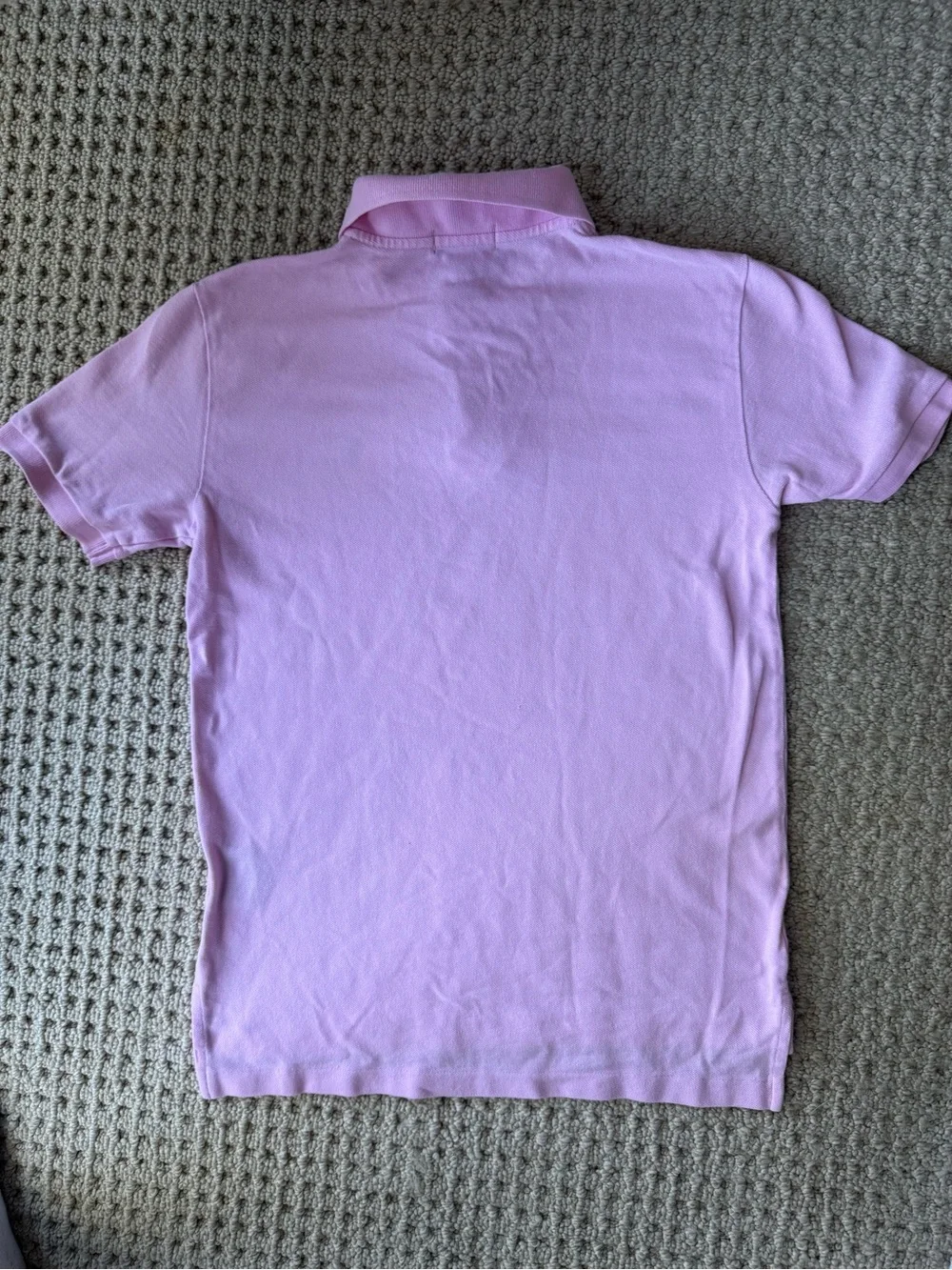 Ralph Lauren Kids Light Pink Polo Shirt with Navy Pony